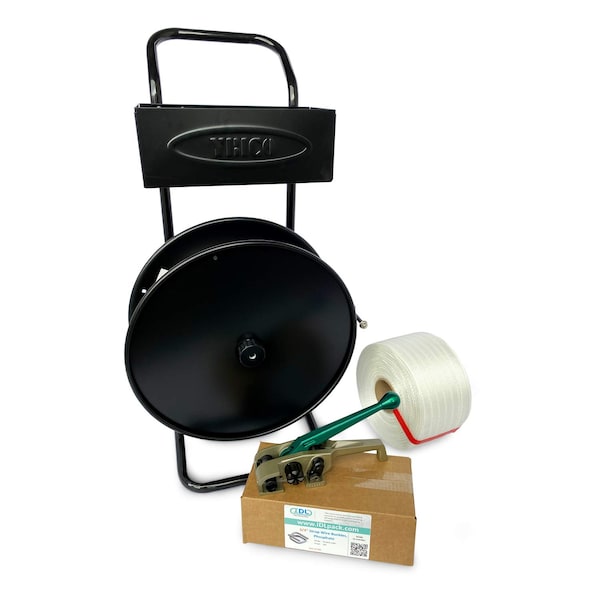 Idl Packaging 3/4" Professional Cord Strapping Kit, 2100 Ft. Tensioner/Cart WCSK.34.2100-D - main